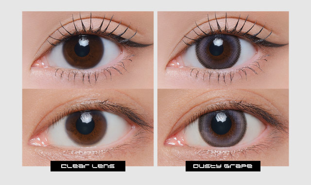 ダスティグレープ装用写真|ENHYPEN HEESEUNG(ヒスン)イメージモデル,最新の韓国トレンドを盛り込んで表現したワンデーカラコン【クラセスト(Qrsessed)】ワンデーカラコン,1day,DIA14.2mm,含水率38.0%,低含水