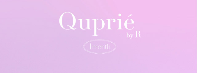 キュプリエワンマンス|人気Youtuber Rちゃんプロデュース「キュプリエワンマンス(Quprié 1month)」1month,DIA14.5mm,GDIA13.7mm,BC8.6mm,含水率38%,UVカット