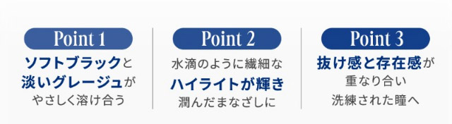 ソフトブラックと淡いグレージュが優しく溶け合う,水滴なような繊細なハイライトが輝き潤んだまなざしに,抜け感と存在感が重なり合い洗練された瞳へ|自信を語る、主役のまなざし TWICE サナイメージモデルのワンデーカラコン【RADIRIS(ラディリス)】1day,10枚入り,DIA14.0mm,BC8.6mm