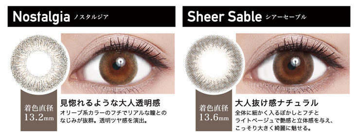 ローラプロデュース&イメージモデルカラコンのレヴィアワンデー カラーは全10カラー