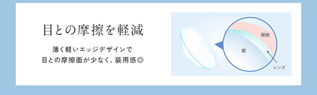 目との摩擦を軽減|KIM CHAEWON (キム・チェウォン) of LE SSERAFIMイメージモデルの レヴィアブルーライトバリアワンデークリア(ReVIA Blue Light Barrier 1DAY)は業界初ブルーライトをカットするクリアコンタクトレンズ,ブルーライトカット,紫外線カット,1day,30枚入り