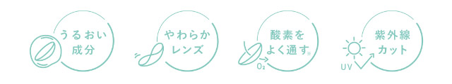 うるおい成分,やわらかレンズ,酸素をよく通す,紫外線カット|ローライメージモデル 瞳にやさしいクリアコンタクトレンズ レヴィアクリアワンデー プレミア ReVIA CLEAR 1DAY Premium