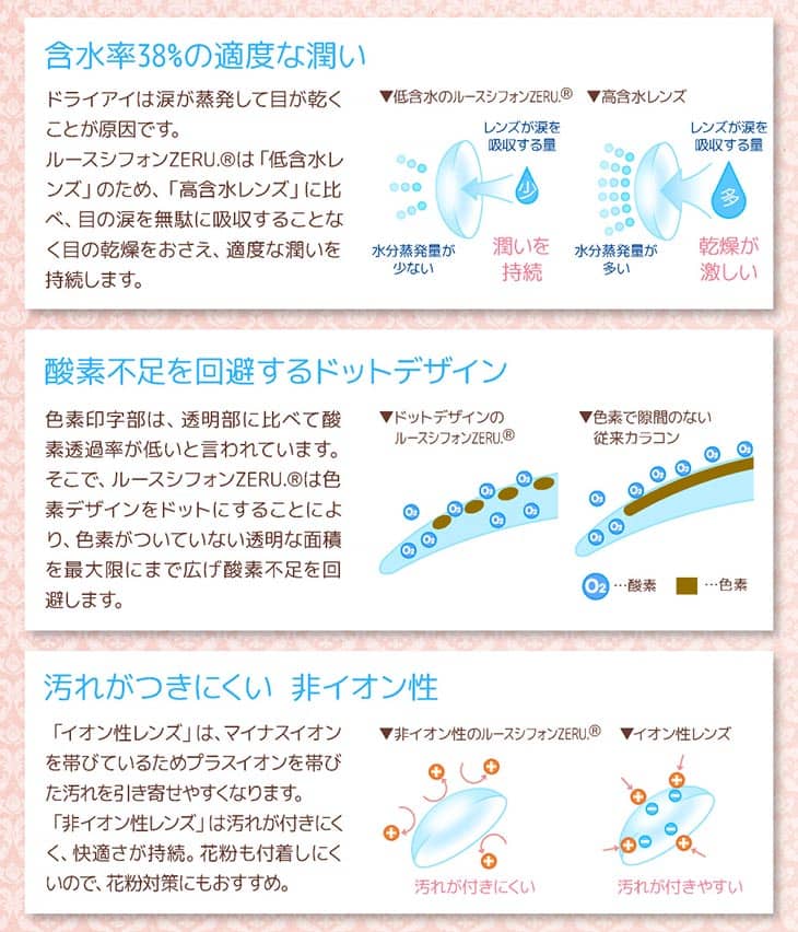 ルースシフォンゼル2week | ナチュラルでデイリー使いにピッタリの全4カラー