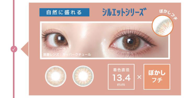 シェリーク,イメージモデルねお,自然に盛れるシルエットシリーズ