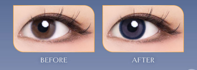メイリーネイビーの装用写真|ひめたる麗しさイマドキワンホン「ヴィレジェ(VILLEGE)」,1day,DIA14.2/14.5mm,BC8.6mm,1箱10枚入り