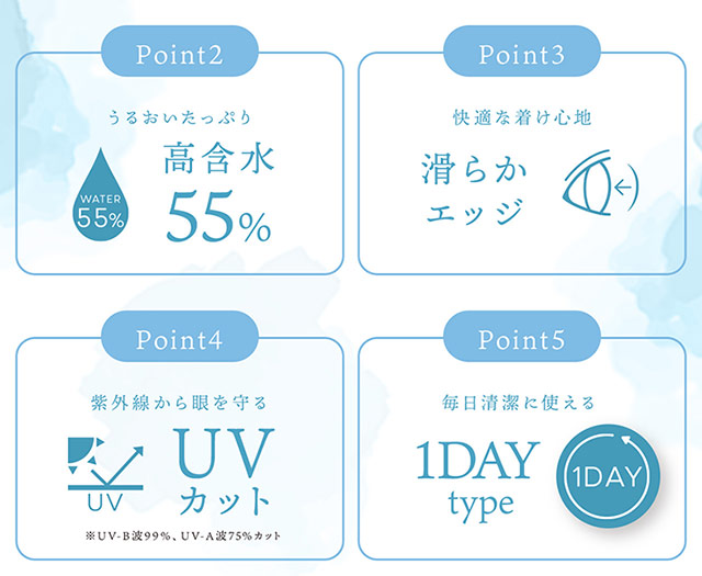 フェリアモ白石麻衣乃木坂46クリアレンズ 1day高含水55%