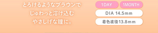 フェリアモマンスリーのメルティバター|毎日可愛い飽きない♡白石麻衣さん(まいやん)イメージモデル フェリアモ マンスリー(feliamo 1MONTH)人気のワンデーカラコンが待望のマンスリーに♡1month 1ヶ月 1箱2枚入り BC8.6mm 含水率38%