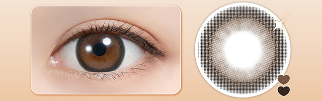 フェリアモマンスリーのタルトタタン|毎日可愛い飽きない♡白石麻衣さん(まいやん)イメージモデル フェリアモ マンスリー(feliamo 1MONTH)人気のワンデーカラコンが待望のマンスリーに♡1month 1ヶ月 1箱2枚入り BC8.6mm 含水率38%