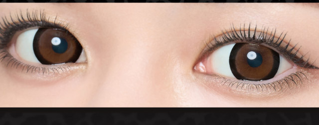 ブラックビジューの装用写真|倖田來未イメージモデル&プロデュース【Loveil Monthly】,マンスリーカラコン,ラヴェール,ラヴェールマンスリー,2枚入り,DIA14.5mm,BC8.6mm