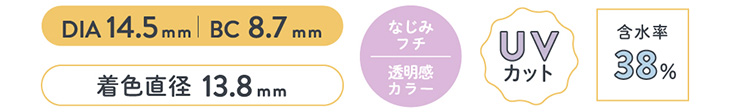 メルシェバイエンジェルカラー ワンデー ハニートルテはしっとりなめらかな柔らかい印象に。ちょこっと背伸びのあか抜けベージュ