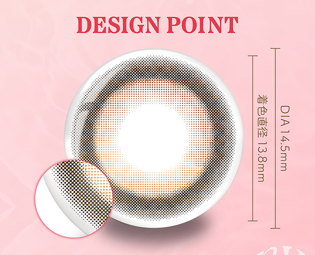 サニーベアのデザインポイント,DIA14.5mm,着色直径13.8mm|よしミチ(ミチ&よしあき)プロデュース パース perse ナチュラル系カラコン 度あり 度あり DIA:14.2mm/14.5mm ワンデー カラコン カラーコンタクトレンズ