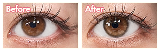 着用カラコンはチューズミーピュアベール