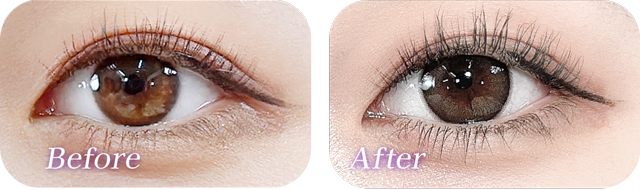 エバーカラーワンデーナチュラルのパールベージュ着用画像