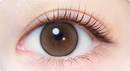 エバーカラーワンデー　パールベージュの装用画像