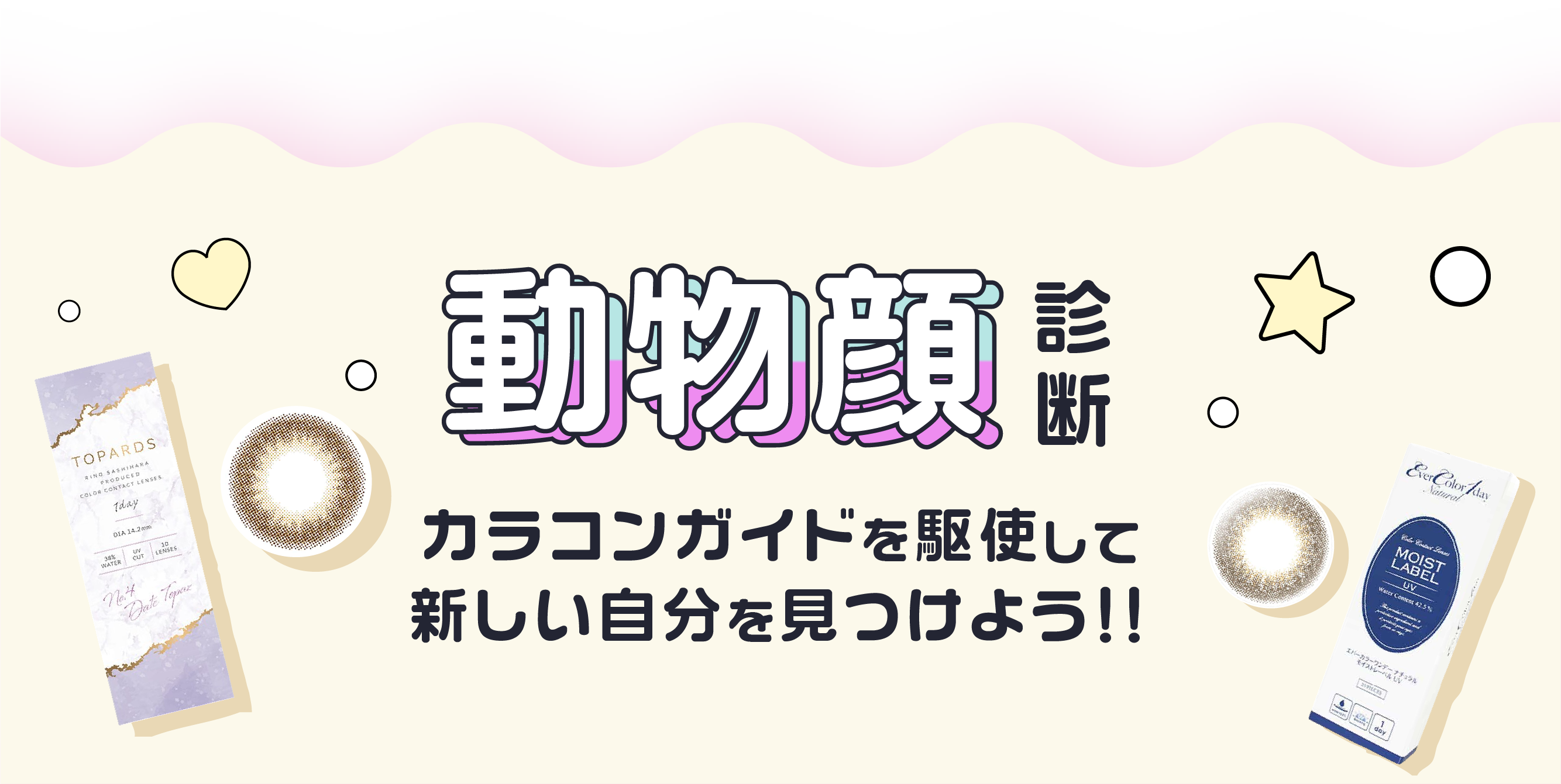 動物顔診断　カラコンがいどを駆使して新しい自分を見つけよう!