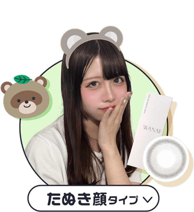 たぬき顔をチェック