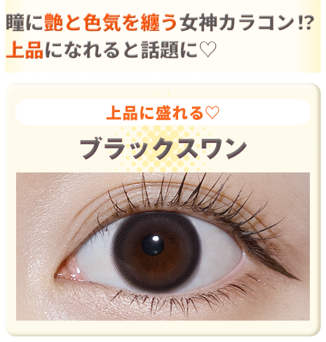 ブラックスワンの装用画像