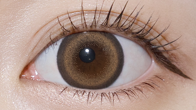 フルーリー リングオレンジブラウン(もふもふハムスター) 装用画像