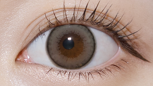 エバーカラーワンデーナチュラル パールスノーグレー 装用画像