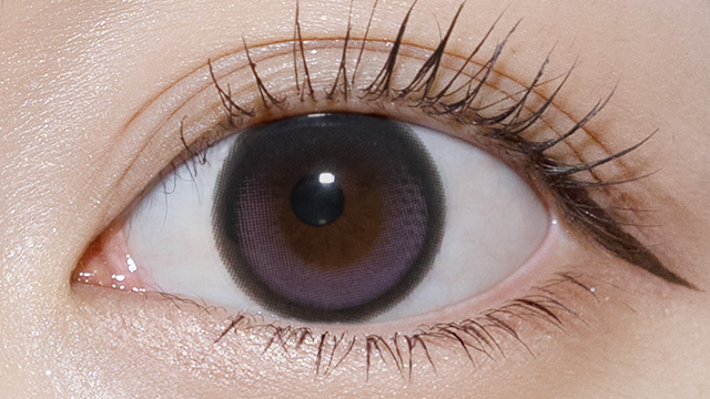 オーレンズ ビッググローイワンデー ラベンダー 装用画像