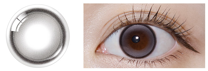 OLENS(オーレンズ) グローイティアワンデー グレー 近めの装用画像