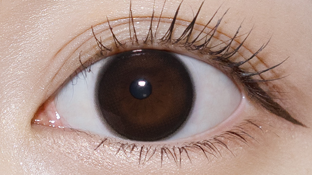 ワンデーリフレア エーアイ ドリップブラック 装用画像