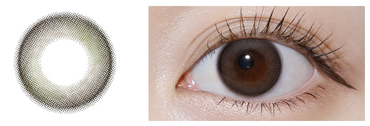 ガールクラッシュ グラビティアッシュ レンズ/装用画像