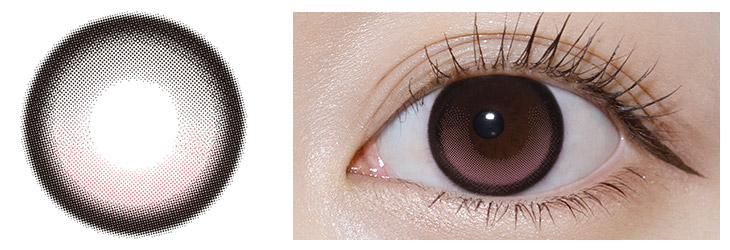 プリンキス ロージーキス レンズ/装用画像