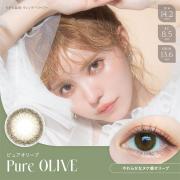 エンジェルカラーバンビヴィンテージワンデー ピュアオリーブ 益若つばさ(つーちゃん)