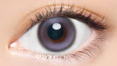 エンジェルカラーバンビワンデーNEW スノーパープル 益若つばさ(つーちゃん) 装用画像