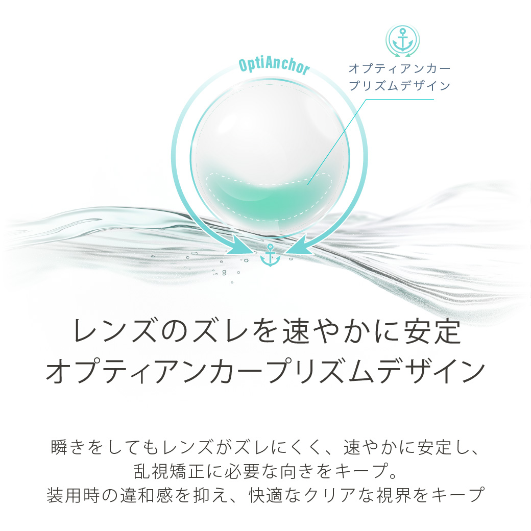 エアレンズトーリック1dayモイスチャー55%UV クリア(CYL-0.75/AXIS180°)(4)