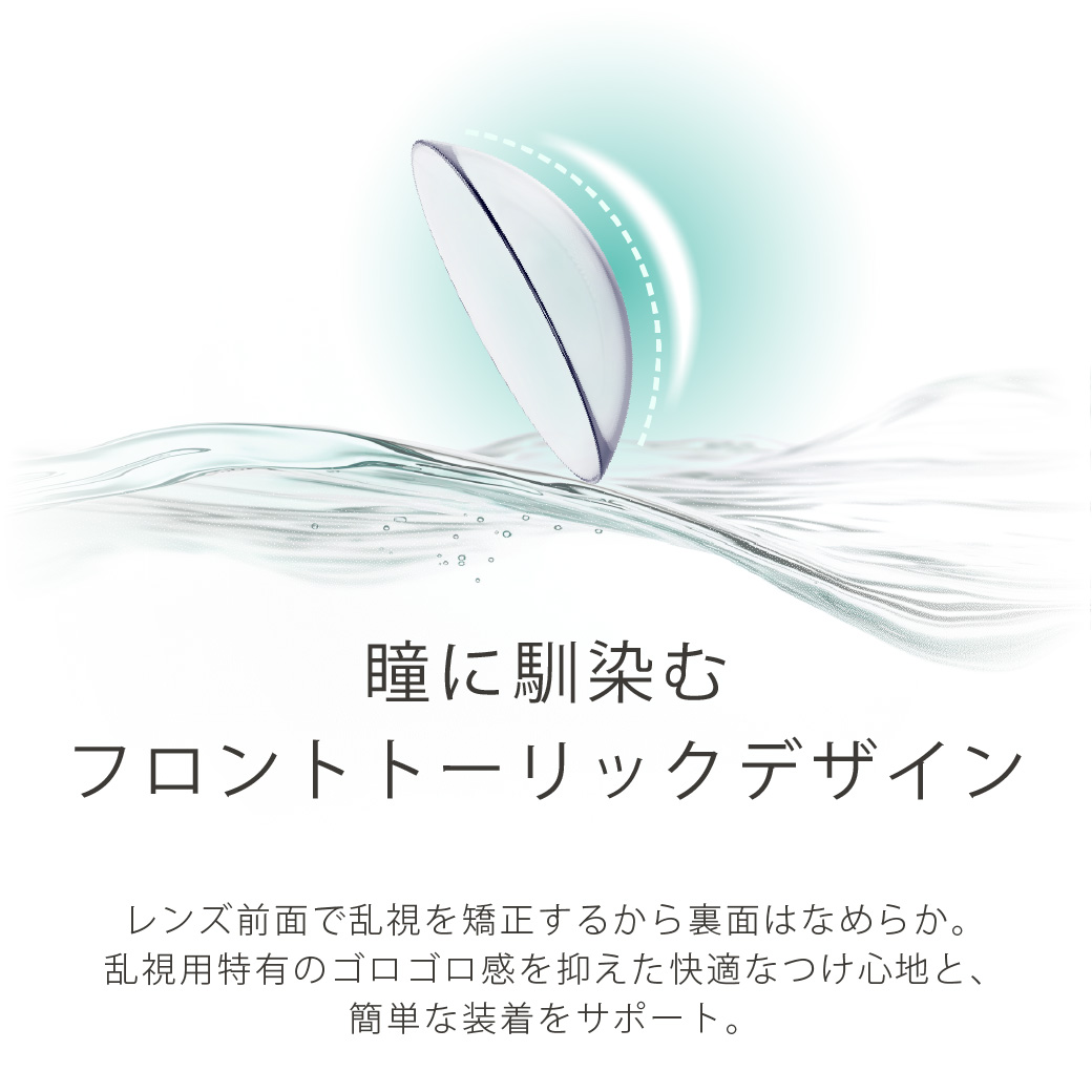 エアレンズトーリック1dayモイスチャー55%UV クリア(CYL-1.25/AXIS180°)(5)