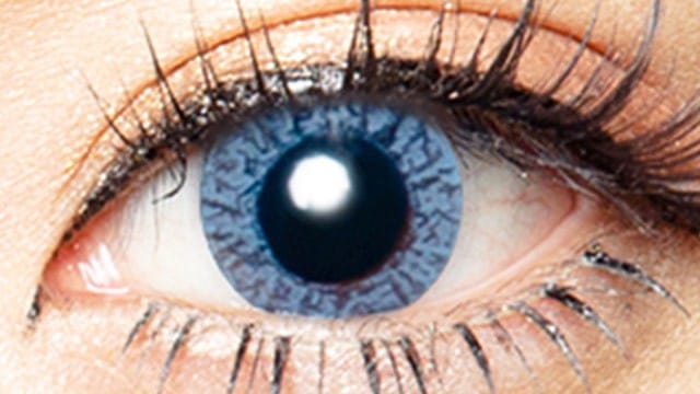 コンタクトフィルムズ 01BL ワントーンブルー度なし14.0mm