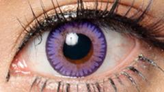 コンタクトフィルムズ 03VI スリートーンバイオレット度なし14.0mm