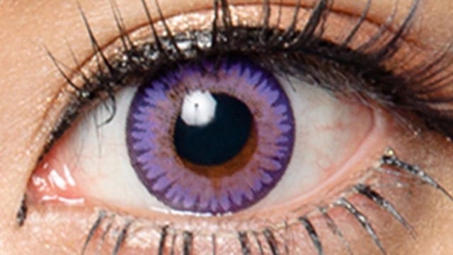 コンタクトフィルムズ 03VI スリートーンバイオレット度なし14.0mm