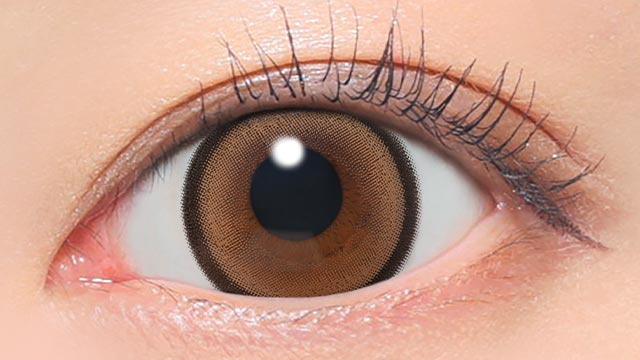 メロブラウン|装用画像