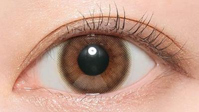 デートブラウン 装用画像