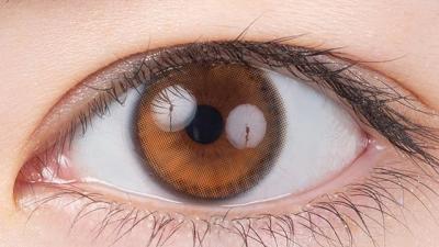 夕焼けブラウン 装用画像