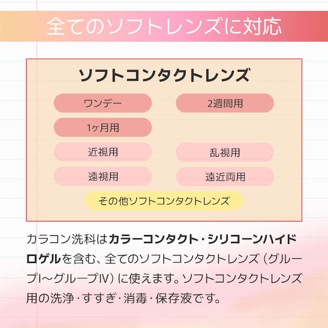 120ml カラコン洗科 ソフトコンタクトレンズの消毒・洗浄液 コンタクトケア用品