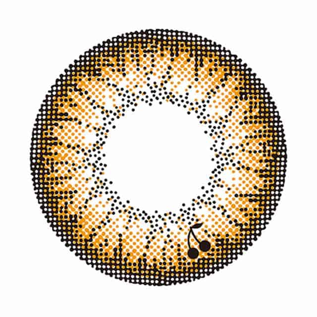 フラワーアイズ1dayクロッシェ クインスブラウン