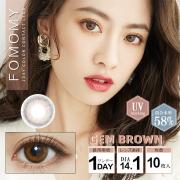 フォモミ ワンデー アイリスシリーズ ジェムブラウン