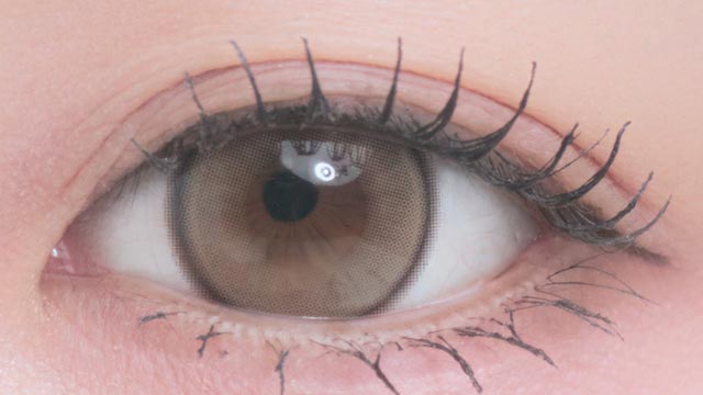 森香澄イメージモデルの度あり度なしワンデーメイリーメルティンワンデー メルティンベージュの装用画像