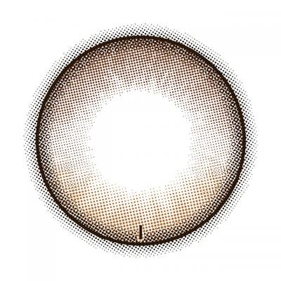 ドーリッシュブラウン CYL-0.75 レンズ画像