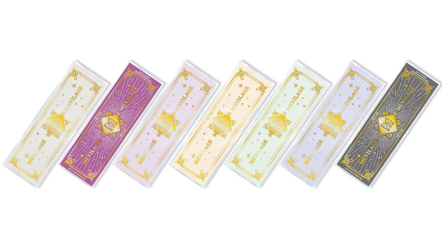 TWICE ミナイメージモデルの度あり度なしワンデーメビラージュ 7色全色セットの装用画像