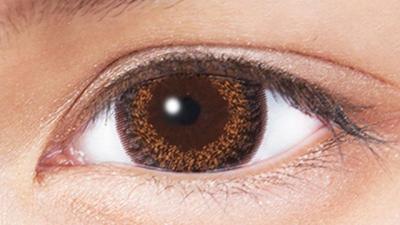 リッチブラウン 装用画像