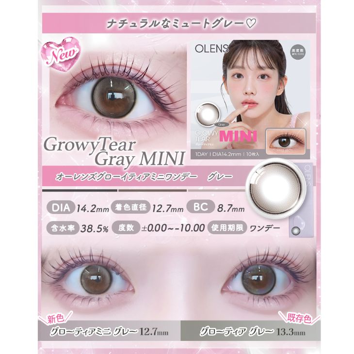 オーレンズ グローイティアミニワンデー グレー(5)