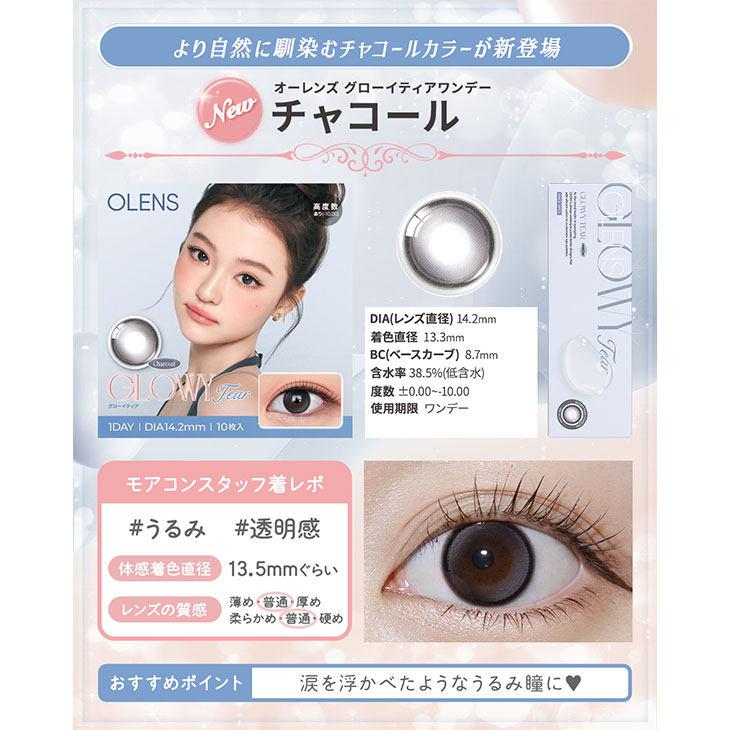 オーレンズ グローイティアワンデー チャコール(5)