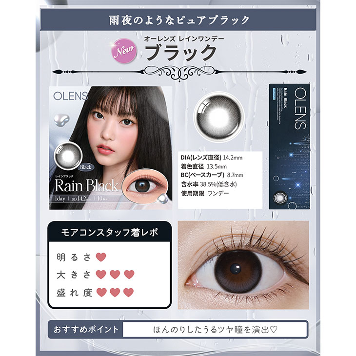 オーレンズ レインワンデー ブラック(5)