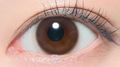 サークルブラウン 装用画像