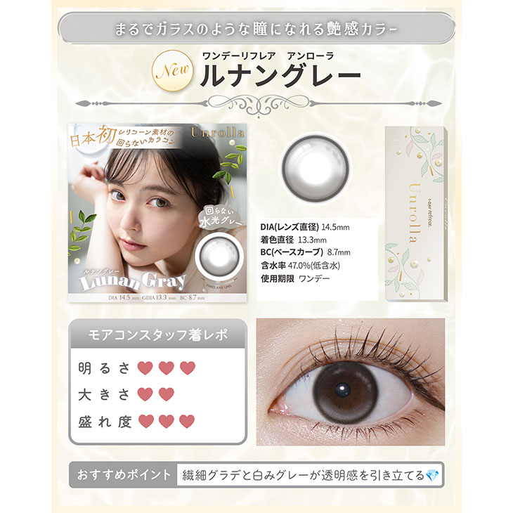 ワンデーリフレア アンローラ ルナングレー(5)